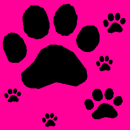 Click to get the codes for this image. Black Pawprints on Cherry Pink Background, Animals  Cats, Animals  Dogs, Colors  Pink Background, wallpaper or texture for Blogger, Wordpress, or any phone, desktop or blog.
