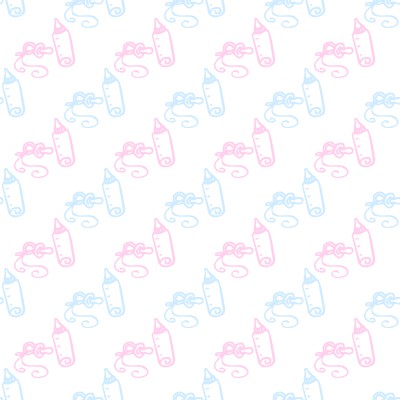 Click to get the codes for this image. Pink And Blue Baby Bottles And Pacifiers Background Seamless, Babies  Maternity Background, wallpaper or texture for any blog, web page, phone or desktop