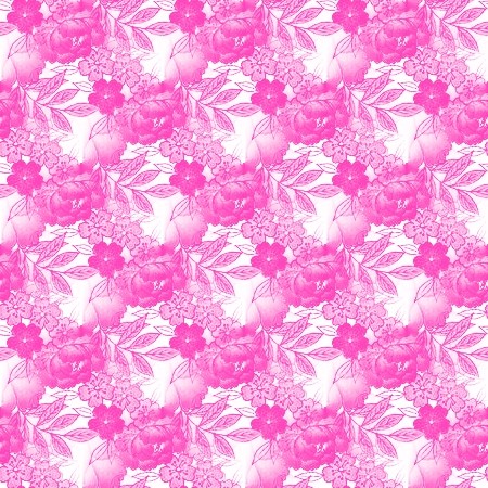 Click to get the codes for this image. Pink And White Floral Pattern, Flowers  Floral Designs, Colors  Pink Background, wallpaper or texture for Blogger, Wordpress, or any phone, desktop or blog.