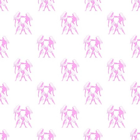 Click to get the codes for this image. Pink Gemini Astrology On White, Astrology  Zodiac Symbols Background, wallpaper or texture for, Blogger, Wordpress, or any web page, blog, desktop or phone.