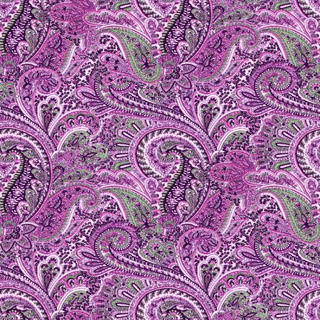 Click to get the codes for this image. Purple And Green Paisley Pattern Background Seamless, Cloth Patterns, Paisleys, Colors  Purple Background, wallpaper or texture for Blogger, Wordpress, or any phone, desktop or blog.