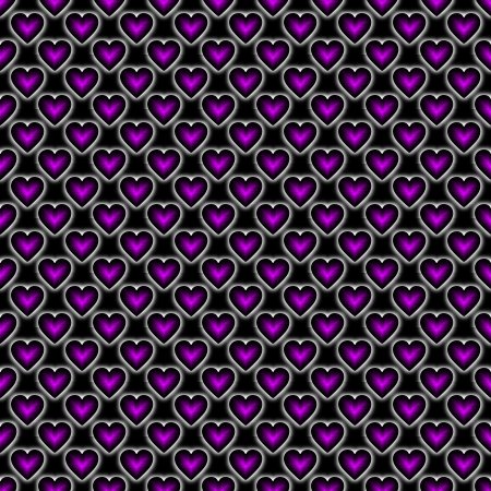 Click to get the codes for this image. Purple Satin Hearts On Black Background Seamless, Colors  Purple, Hearts Background, wallpaper or texture for, Blogger, Wordpress, or any web page, blog, desktop or phone.