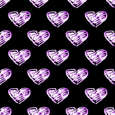 Click to get the codes for this image. Purple Scribble Hearts On Black, Hearts, Colors  Purple Background, wallpaper or texture for, Blogger, Wordpress, or any web page, blog, desktop or phone.