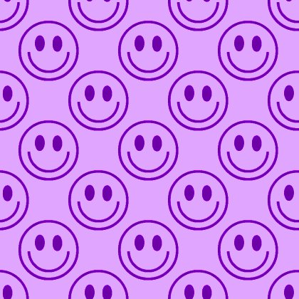 Click to get the codes for this image. Purple Smiley Faces Background Seamless, Smiley Faces, Colors  Purple Background, wallpaper or texture for Blogger, Wordpress, or any phone, desktop or blog.