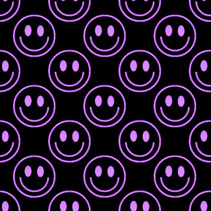 Click to get the codes for this image. Purple Smiley Faces On Black Background Seamless, Smiley Faces, Colors  Purple Background, wallpaper or texture for Blogger, Wordpress, or any phone, desktop or blog.