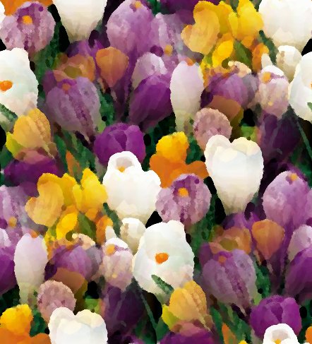 Click to get the codes for this image. Purple Yellow And White Crocus Seamless Painting, Flowers  Floral Designs, Seasons  Spring Background, wallpaper or texture for Blogger, Wordpress, or any phone, desktop or blog.