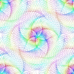 Click to get the codes for this image. Rainbow Spirograph, Patterns  Spirals and Swirls Background, wallpaper or texture for Blogger, Wordpress, or any phone, desktop or blog.