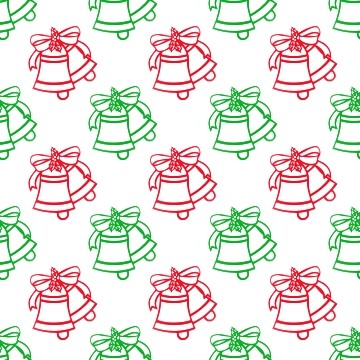 Click to get the codes for this image. Red And Green Christmas Bells On White, Holidays  Christmas Background, wallpaper or texture for Blogger, Wordpress, or any phone, desktop or blog.