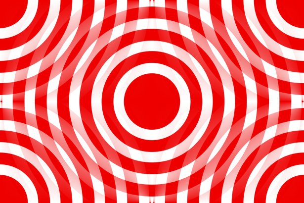 Click to get the codes for this image. Red And White Interlocking Concentric Circles, Patterns  Circles and Polkadots, Colors  Red Background, wallpaper or texture for Blogger, Wordpress, or any phone, desktop or blog.