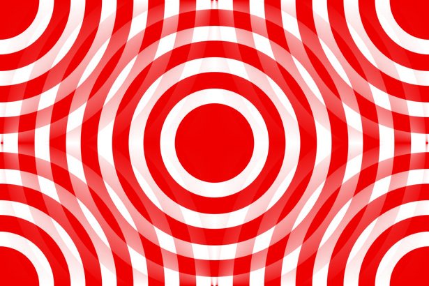 Click to get the codes for this image. Red And White Interlocking Concentric Circles, Patterns  Circles and Polkadots, Colors  Red Background, wallpaper or texture for Blogger, Wordpress, or any phone, desktop or blog.