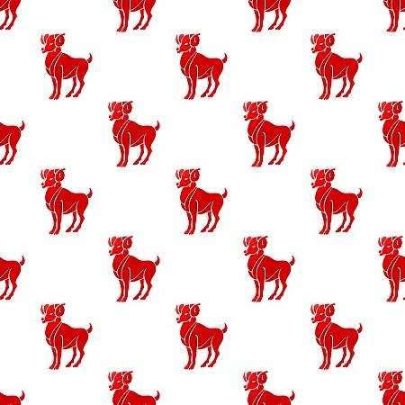 Click to get the codes for this image. Red Aries On White, Astrology  Zodiac Symbols Background, wallpaper or texture for, Blogger, Wordpress, or any web page, blog, desktop or phone.