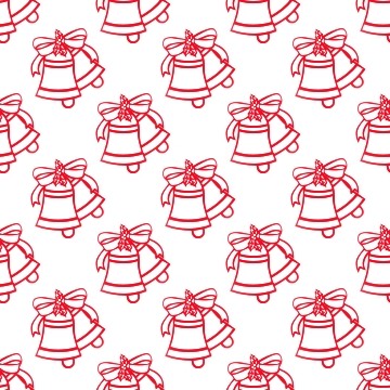 Click to get the codes for this image. Red Christmas Bells On White, Holidays  Christmas Background, wallpaper or texture for Blogger, Wordpress, or any phone, desktop or blog.