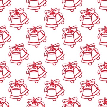 Click to get the codes for this image. Red Christmas Bells On White, Holidays  Christmas Background, wallpaper or texture for Blogger, Wordpress, or any phone, desktop or blog.