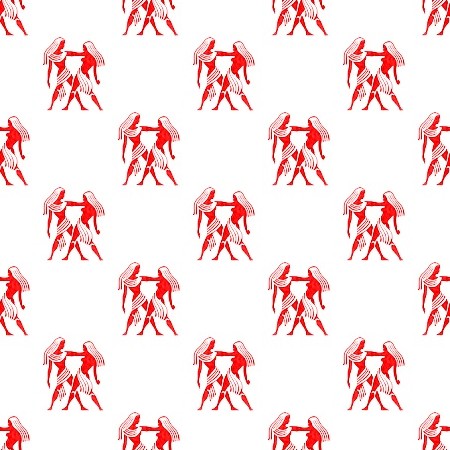 Click to get the codes for this image. Red Gemini Astrology On White, Astrology  Zodiac Symbols Background, wallpaper or texture for, Blogger, Wordpress, or any web page, blog, desktop or phone.