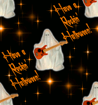 Click to get the codes for this image. Rockin Halloween Ghost With Stars, Halloween Background, wallpaper or texture for Blogger, Wordpress, or any phone, desktop or blog.
