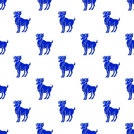 Click to get the codes for this image. Royal Blue Aries On White, Astrology  Zodiac Symbols Background, wallpaper or texture for, Blogger, Wordpress, or any web page, blog, desktop or phone.