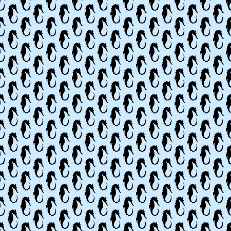 Click to get the codes for this image. Seahorse Silhouettes On Baby Blue Background Seamless, Animals  Ocean Life, Colors  Blue Background, wallpaper or texture for Blogger, Wordpress, or any phone, desktop or blog.
