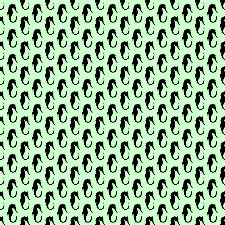 Click to get the codes for this image. Seahorse Silhouettes On Green Background Seamless, Animals  Ocean Life, Colors  Green Background, wallpaper or texture for Blogger, Wordpress, or any phone, desktop or blog.
