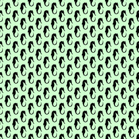 Click to get the codes for this image. Seahorse Silhouettes On Green Background Seamless, Animals  Ocean Life, Colors  Green Background, wallpaper or texture for Blogger, Wordpress, or any phone, desktop or blog.