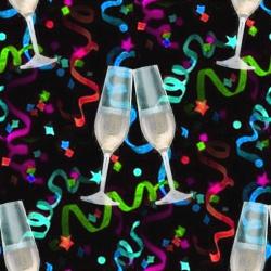 Click to get the codes for this image. Seamless Champaign And Confetti On Black, Holidays  New Years Background, wallpaper or texture for Blogger, Wordpress, or any phone, desktop or blog.