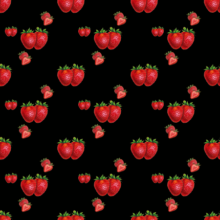 Click to get the codes for this image. Small Strawberries On Black, Candy and Food, Colors  Red Background, wallpaper or texture for, Blogger, Wordpress, or any web page, blog, desktop or phone.