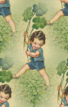 Click to get the codes for this image. Vintage Boy With Shamrocks, Saint Patrick's Day Background, wallpaper or texture for Blogger, Wordpress, or any phone, desktop or blog.