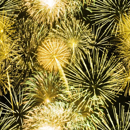 Click to get the codes for this image. Yellow Fireworks Tiled Background, Fourth of July, Holidays  New Years,  New Backgrounds, Fireworks, Colors  Yellow and Gold Background, wallpaper or texture for, Blogger, Wordpress, or any web page, blog, desktop or phone.