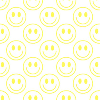 Click to get the codes for this image. Yellow Smiley Faces On White Background Seamless, Colors  Yellow and Gold, Smiley Faces Background, wallpaper or texture for Blogger, Wordpress, or any phone, desktop or blog.