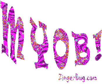 Click to get MYOB Mind Your Own Business glitter graphics.