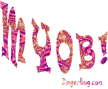 Click to get MYOB Mind Your Own Business glitter graphics.
