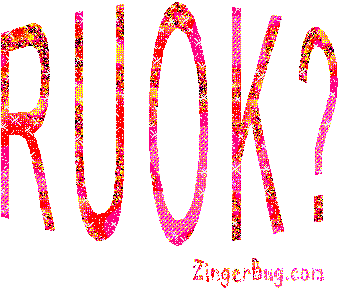 Click to get RUOK Are You OK glitter graphics.