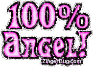 Click to get the codes for this image. 100 Percent Angel Pink Glitter Text Graphic, Angels Fairies and Mermaids, 100 Percent, Girly Stuff Free Image, Glitter Graphic, Greeting or Meme for Facebook, Twitter or any blog.