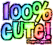 Click to get the codes for this image. 100 Percent Cute Rainbow Glitter Text Graphic, 100 Percent, Girly Stuff, Cute  Cutie Free Image, Glitter Graphic, Greeting or Meme for Facebook, Twitter or any blog.