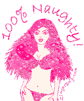 Click to get the codes for this image. 100 Percent Naughty Pink Graphic, 100 Percent Free Image, Glitter Graphic, Greeting or Meme for Facebook, Twitter or any blog.