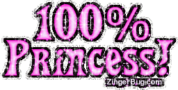 Click to get the codes for this image. 100 Percent Princess Pink Glitter Text Graphic, 100 Percent, Girly Stuff, Princess Free Image, Glitter Graphic, Greeting or Meme for Facebook, Twitter or any blog.