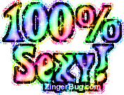Click to get the codes for this image. 100 Percent Sexy Rainbow Glitter Text Graphic, 100 Percent Free Image, Glitter Graphic, Greeting or Meme for Facebook, Twitter or any blog.