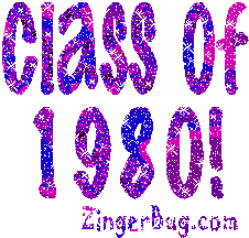 Click to get the codes for this image. Class Of 1980 purple Glitter Text Graphic, Class Of 1980 Free glitter graphic image designed for posting on Facebook, Twitter or any forum or blog.