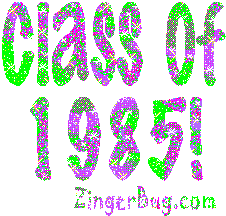 Click to get the codes for this image. Class Of 1985 purple green Glitter Text Graphic, Class Of 1985 Free glitter graphic image designed for posting on Facebook, Twitter or any forum or blog.