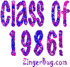 Click to get the codes for this image. Class Of 1986 purple Glitter Text Graphic, Class Of 1986 Free glitter graphic image designed for posting on Facebook, Twitter or any forum or blog.