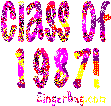 Click to get the codes for this image. Class Of 1987 purple orange Glitter Text Graphic, Class Of 1987 Free glitter graphic image designed for posting on Facebook, Twitter or any forum or blog.