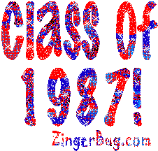 Class Of 1987 red blue Glitter Text Graphic Glitter Graphic, Greeting ...