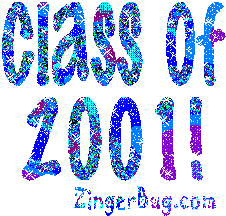 Click to get the codes for this image. Class Of 2001 blue Glitter Text Graphic, Class Of 2001 Free glitter graphic image designed for posting on Facebook, Twitter or any forum or blog.