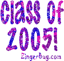 Click to get the codes for this image. Class Of 2005 purple Glitter Text Graphic, Class Of 2005 Free glitter graphic image designed for posting on Facebook, Twitter or any forum or blog.