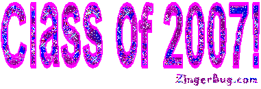 Click to get the codes for this image. Class Of 2007 pink Glitter Text Graphic, Class Of 2007 Free glitter graphic image designed for posting on Facebook, Twitter or any forum or blog.