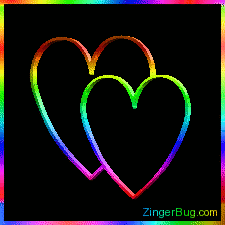 Click to get the codes for this image. 2 Hearts 3D Rainbow Graphic, Hearts, Hearts Free Image, Glitter Graphic, Greeting or Meme for Facebook, Twitter or any blog.