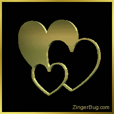 Click to get the codes for this image. 3D Graphic 3 Hearts Gold, Hearts, Hearts Free Image, Glitter Graphic, Greeting or Meme for Facebook, Twitter or any blog.