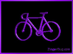 Click to get the codes for this image. 3D Graphic Bike Purple, Sports, Sports Free Image, Glitter Graphic, Greeting or Meme for Facebook, Twitter or any blog.
