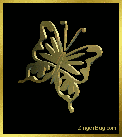 Click to get the codes for this image. 3D Graphic Butterfly Gold, Animals, Animals  Butterflies  Bugs Free Image, Glitter Graphic, Greeting or Meme for Facebook, Twitter or any forum or blog.