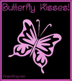 Click to get the codes for this image. 3D Graphic Butterfly Kisses Pink, Butterfly Kisses, Love and Romance, Hugs and Kisses, Animals  Butterflies  Bugs Free Image, Glitter Graphic, Greeting or Meme for Facebook, Twitter or any forum or blog.