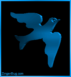 Click to get the codes for this image. 3D Graphic Dove Blue, Animals, Animals  Birds Free Image, Glitter Graphic, Greeting or Meme for Facebook, Twitter or any forum or blog.